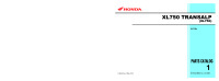 Honda Transalp XL750 - Parts catalog 2023